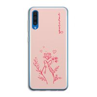 Giving Flowers: Samsung Galaxy A50 Transparant Hoesje Giving Flowers: Samsung Galaxy A50 Transparant Hoesje