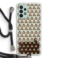 Poop emoji: Samsung Galaxy A52s 5G Transparant Hoesje met koord