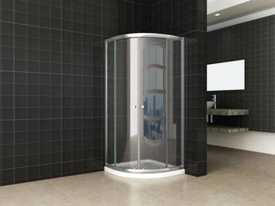 Wiesbaden Eco 1/4 ronde douchecabine 5mm 800x800x1900 helder glas