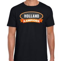 Holland kampioen t-shirt zwart voor heren