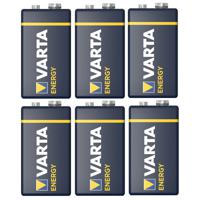 Varta Energy Alkaline batterij - 6x - 9V - blokbatterij - LR61   -