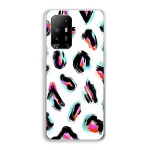 Cheetah color: Oppo A95 5G Transparant Hoesje