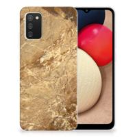 Samsung Galaxy A02s | TPU | Siliconen hoesje | Marmer Creme