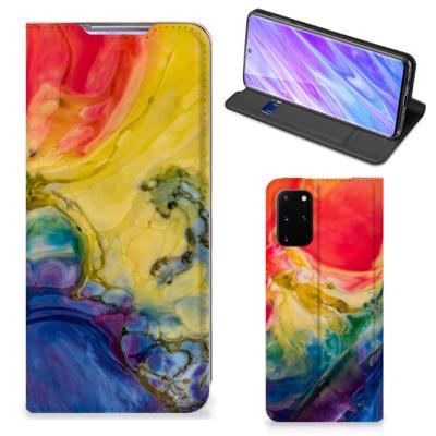 Bookcase Samsung Galaxy S20 Plus Watercolor Dark Bookcase Samsung Galaxy S20 Plus Watercolor Dark