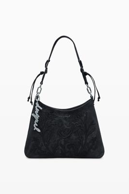 Small 3D embossed bag - BLACK - U