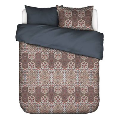 Essenza Giulia Dekbedovertrek - 2-persoons (200x200/220 Cm + 2 Slopen) - Katoen Satijn - Ijsblauw