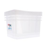 Sunware nesta opbergboxen 32l 3 stuks wit/transparant Sunware nesta opbergboxen 32l 3 stuks wit/transparant