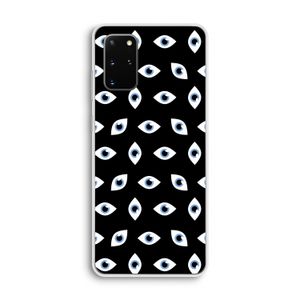 Eyes pattern: Samsung Galaxy S20 Plus Transparant Hoesje