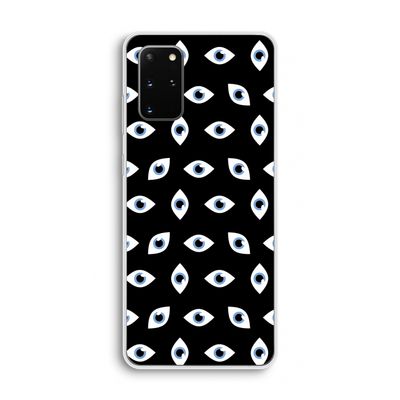 Eyes pattern: Samsung Galaxy S20 Plus Transparant Hoesje