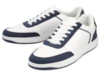 esmara Men Heren sneakers (Wit/donkerblauw, 45)