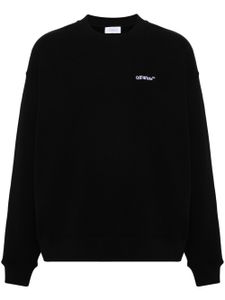 Off-White sweat en coton à logo brodé - Noir