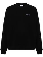 Off-White sweat en coton à logo brodé - Noir