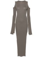 Rick Owens Lido Cape virgin wool maxi dress - Gris