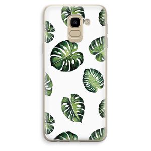 Tropische bladeren: Samsung Galaxy J6 (2018) Transparant Hoesje