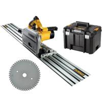 DeWALT DWS520KT Invalzaag + DWS5022 Geleiderail 1500mm DeWALT DWS520KT Invalzaag + DWS5022 Geleiderail 1500mm