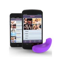 Vibease - iPhone en Android Bluetooth Vibrator Paars - thumbnail