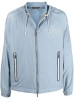 Zegna veste à fermeture zippée - Bleu