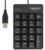 DeLOCK 12481 numeriek toetsenbord Universeel USB Zwart - thumbnail