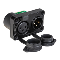 Briteq BT-XLR5TO3 Combikit 5-pins XLR naar 3-pins XLR (IP65)