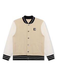 Givenchy Kids veste bomber à logo appliqué - Tons neutres