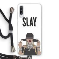 Slay All Day: Samsung Galaxy A70 Transparant Hoesje met koord