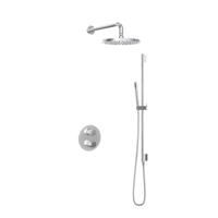 Hotbath Buddy Inbouw Regendoucheset Met 2-Weg-Omstel, Wandarm, Hoofddouche 25cm, Staafhanddouche En Glijstang Chroom