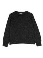 Il Gufo pull en maille métallisée à manches raglan - Noir - thumbnail