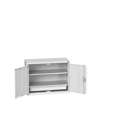 Bott Verso Eco Wandkast | 800x350x600mm | 2 Legborden | 1 Lade | RAL 7035 - 16929103.16