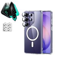 Galaxy S26 Ultra Bundle Classic Hybrid Magnetic Case and Armorite® Privacy Screen Protector - Clear