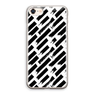 Zwarte vegen: iPhone 8 Transparant Hoesje