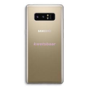 kwetsbaar: Samsung Galaxy Note 8 Transparant Hoesje