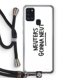 Neuters: Samsung Galaxy A21s Transparant Hoesje met koord