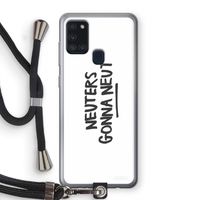 Neuters: Samsung Galaxy A21s Transparant Hoesje met koord