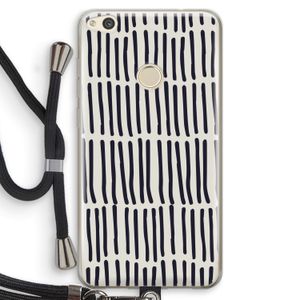 Moroccan stripes: Huawei Ascend P8 Lite (2017) Transparant Hoesje met koord
