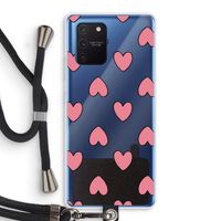Ondersteboven verliefd: Samsung Galaxy Note 10 Lite Transparant Hoesje met koord
