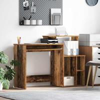 Bureau met Opbergruimte met plank Oud Hout 120,5 x 44 x 88,5 cm