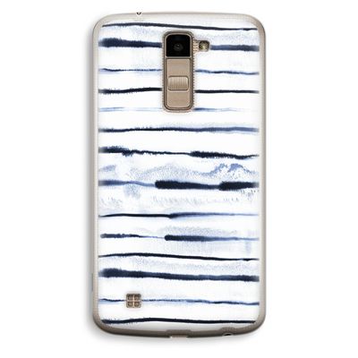 Ink Stripes: LG K10 (2016) Transparant Hoesje