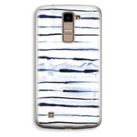 Ink Stripes: LG K10 (2016) Transparant Hoesje Ink Stripes: LG K10 (2016) Transparant Hoesje