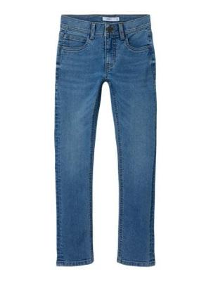 Name it winter jeansbroek jongens - blauw - slim fit - NkmSilas