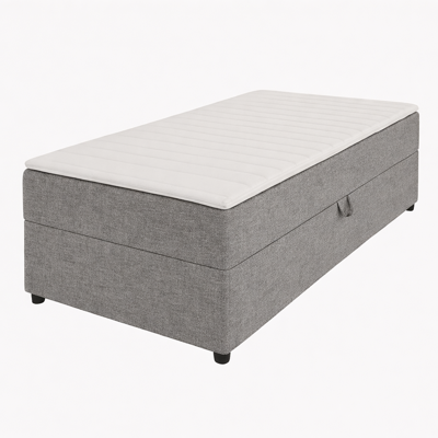 2dekans Opberg Box Links 80 x 200 Grijs - incl. Matras (Niet in originele verpakking - Kans op schade)