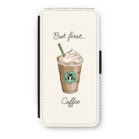 But first coffee: iPhone 8 Flip Hoesje