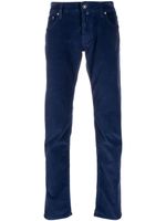 Jacob Cohën pantalon droit à taille basse - Bleu - thumbnail