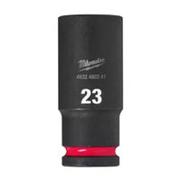 Milwaukee Accessoires SHOCKWAVE Krachtdop 1/2" lang 23 mm | 1 stuk - 4932480341