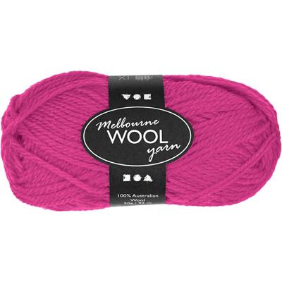 Creativ Company Melbourne wolgaren, l: 92 m, neon roze, 50 gr/ 1 bol