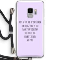 Zelfvertrouwen: Samsung Galaxy S9 Transparant Hoesje met koord