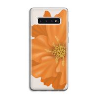 Orange Ellila flower: Samsung Galaxy S10 4G Transparant Hoesje