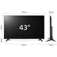 LG 43UR73006LA tv 109,2 cm (43") 4K Ultra HD Smart TV Wifi Zwart - thumbnail