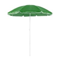 Groene strand parasol van nylon 150 cm - thumbnail