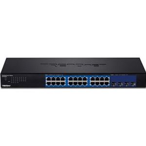 Trendnet TEG-30284 Managed Gigabit Ethernet (10/100/1000) 1U Zwart netwerk-switch