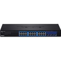 Trendnet TEG-30284 Managed Gigabit Ethernet (10/100/1000) 1U Zwart netwerk-switch